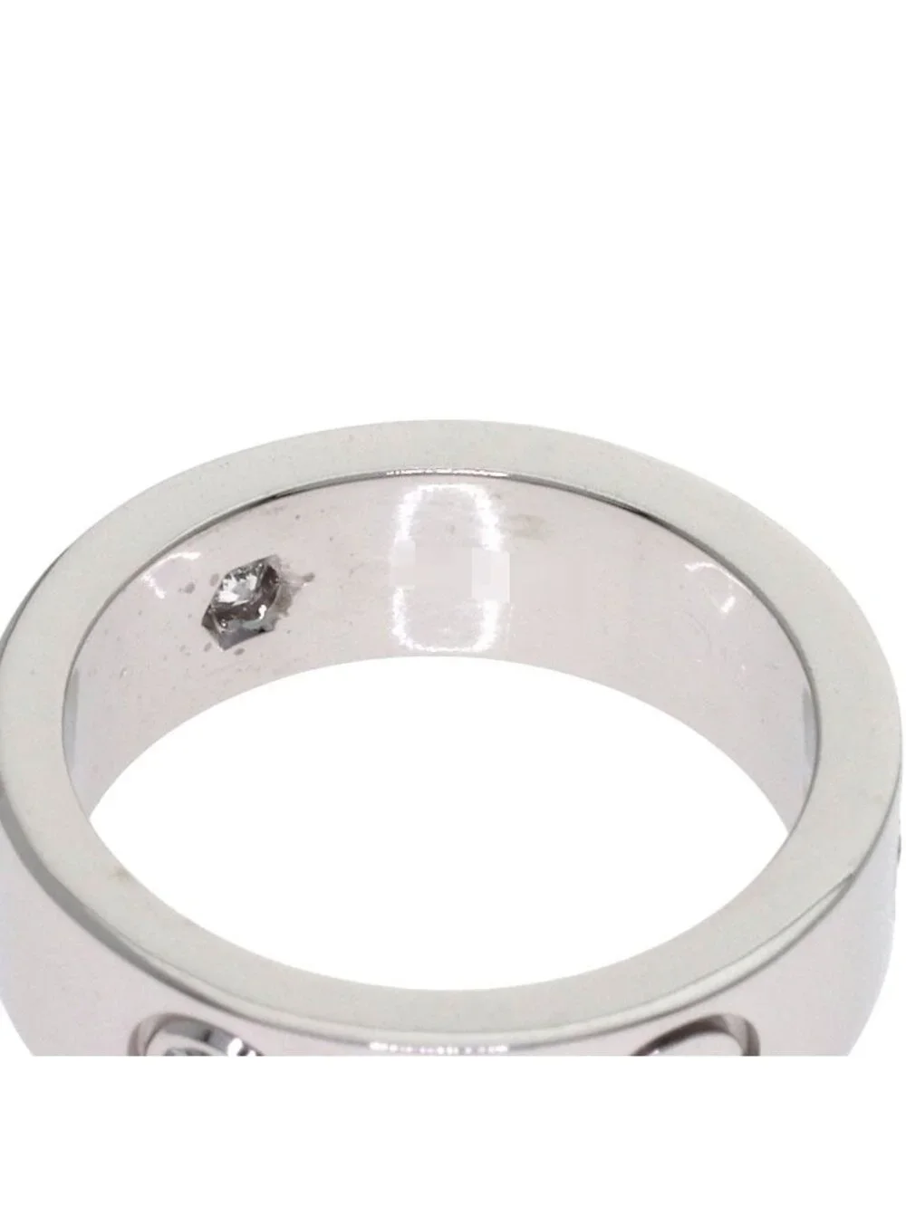 Cartier Love Ring Half Diamond 49 18k White Gold